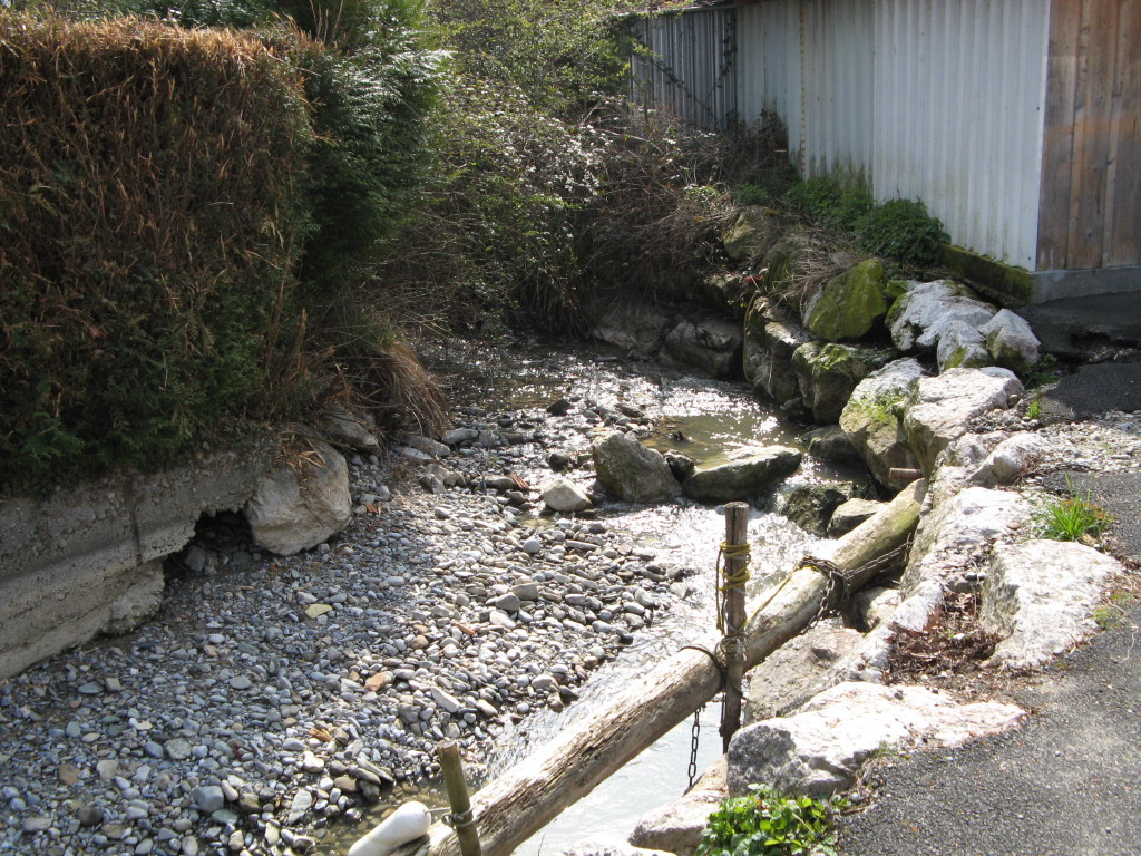 Aval du pont avant travaux