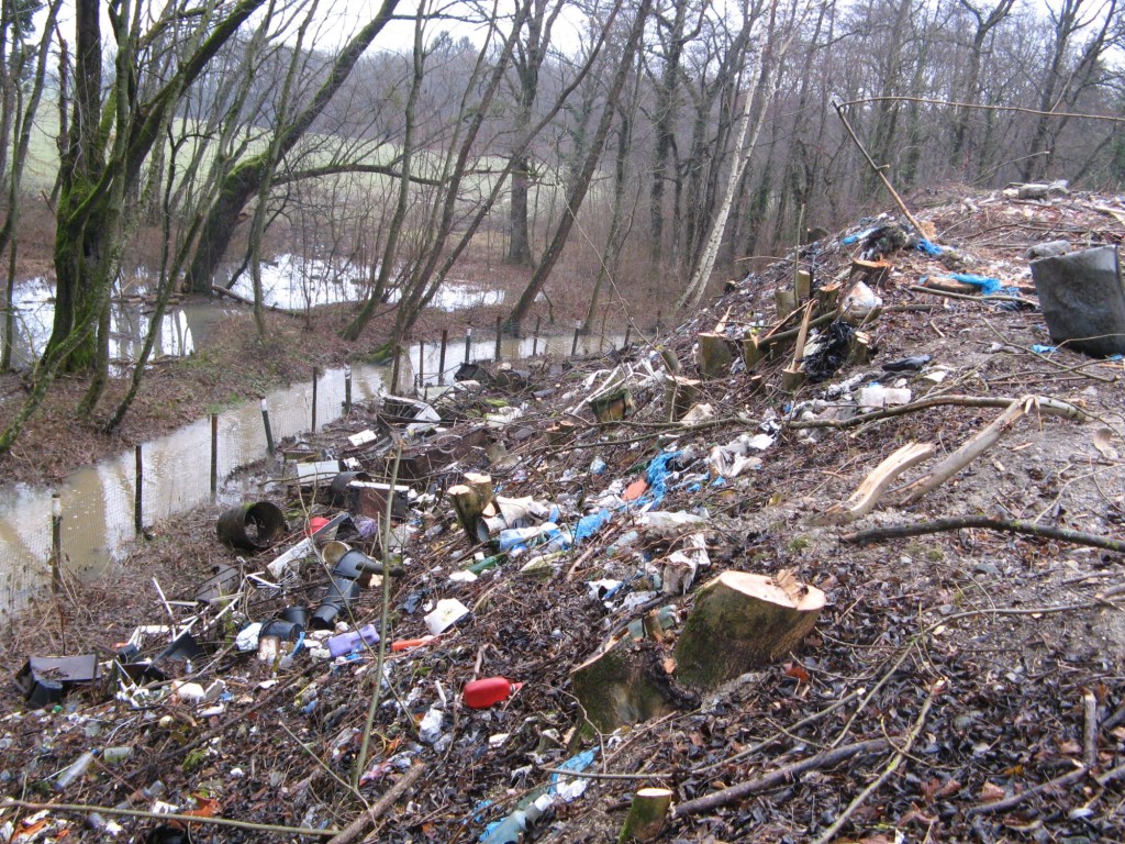 La décharge avant travaux