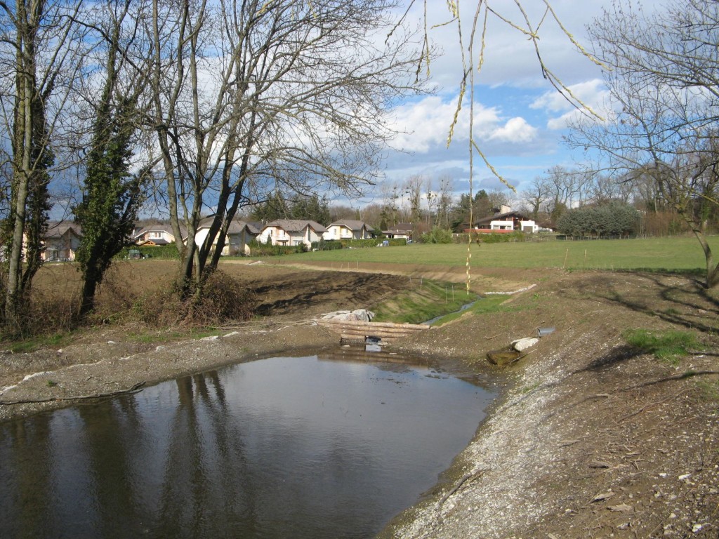 bassin de rétention – fin de travaux